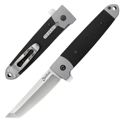Cold Steel Oyabun 3.5" 4034SS Tanto Point Razor-Sharp Blade 4.75" Griv-Ex Handle | Everyday Carry Folding Knife thumbnail 1