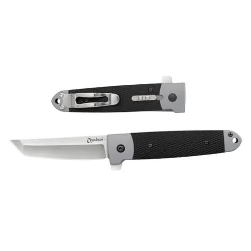 Cold Steel Oyabun 3.5" 4034SS Tanto Point Razor-Sharp Blade 4.75" Griv-Ex Handle | Everyday Carry Folding Knife thumbnail 2