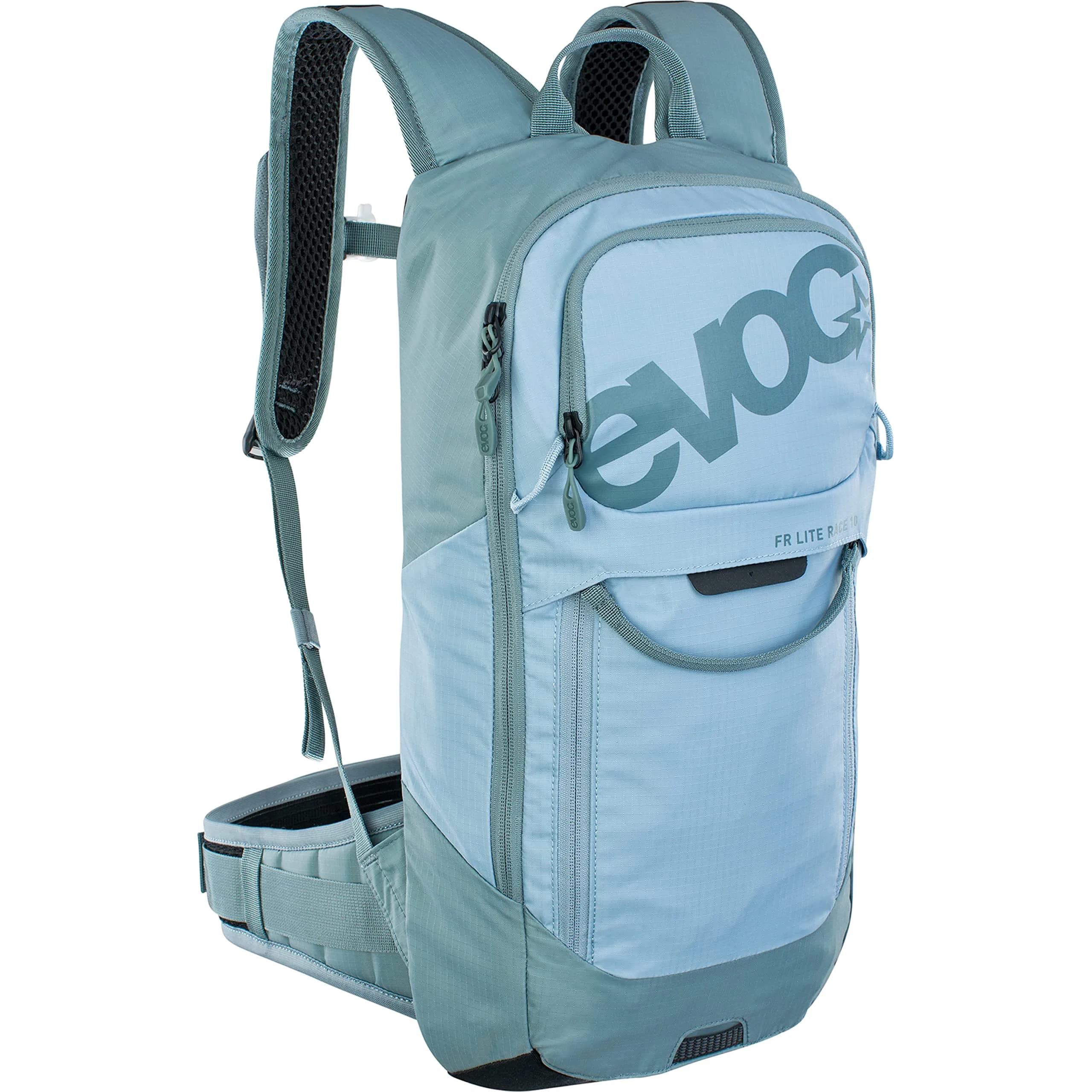 EVOC FR Lite Race Protector Backpack 10L | Lightweight Enduro Gear with LITESHIELD Back Protector — Blue