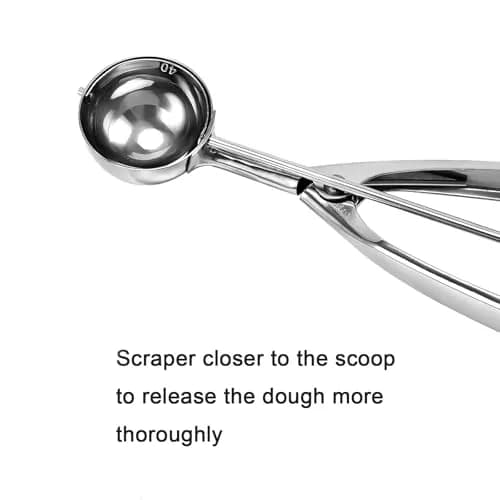 Saebye Mini Cookie Scoop 1 Tsp | Heavy Duty Stainless Steel Kitchen Tool for Perfect Cookies & More thumbnail 6