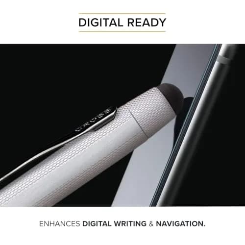 Cross Tech3+ Brushed Chrome Stylus Top Accessory, 8mm | Replacement Tip for Seamless Touchscreen Use thumbnail 5