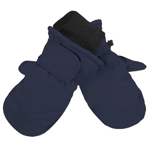 American Trends Toddler Snow Mittens for Boys & Girls, Waterproof Ski Mittens with 3M Thinsulate & Fleece Lining, Navy S (2-4 Years) thumbnail 2