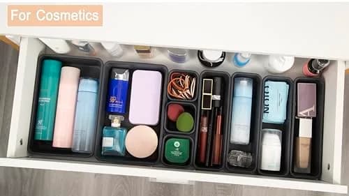 Kutesna 15PCS Interlocking Drawer Organizer Set | Plastic Desk Organizers for Office & Home thumbnail 4