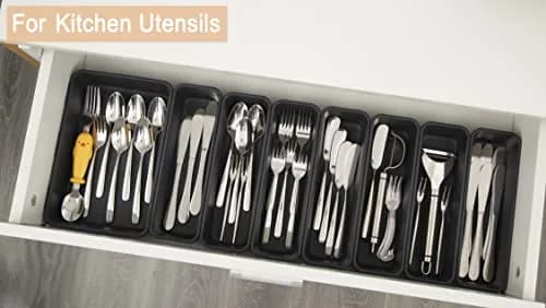 Kutesna 15PCS Interlocking Drawer Organizer Set | Plastic Desk Organizers for Office & Home thumbnail 5