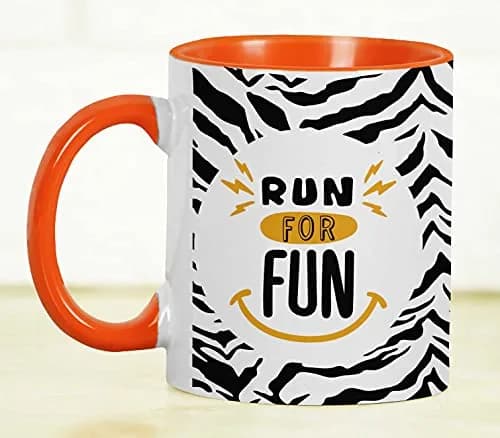Inkdotpot Orange 11oz Ceramic Coffee Mug | Funny Fitness Lover Novelty Gift thumbnail 4
