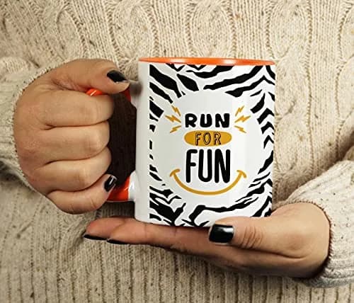 Inkdotpot Orange 11oz Ceramic Coffee Mug | Funny Fitness Lover Novelty Gift thumbnail 3