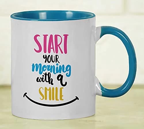 Inkdotpot Blue Ceramic Coffee Mug 325ml (11 Oz) | Positive Quotes & Funny Novelty Gift thumbnail 6