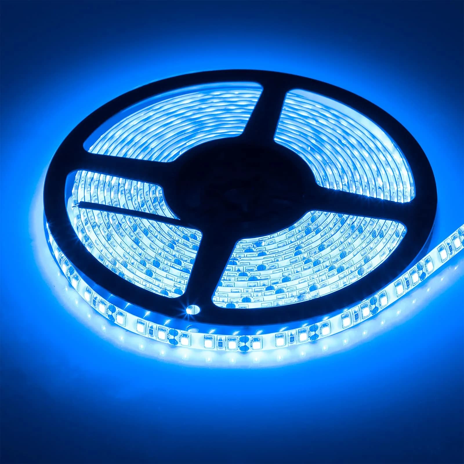 SUPERNIGHT 16.4ft Blue Waterproof LED Strip Light | 600 LEDs, 12V, IP65 - main product image
