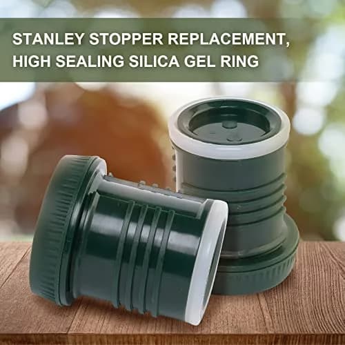 ChangTa Thermo Stopper for Stanley Wide Mouth Bottles | Leak-Proof Silicone Seal, BPA-Free, Easy Screw-On Fit (2.24 x 2.5 in) thumbnail 2