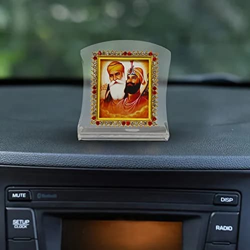 BISMAADH Religious Idol Acrylic Showpiece Figurine 8cm (3.15in) | Handmade for Car Dashboard, Home & Office Décor thumbnail 3