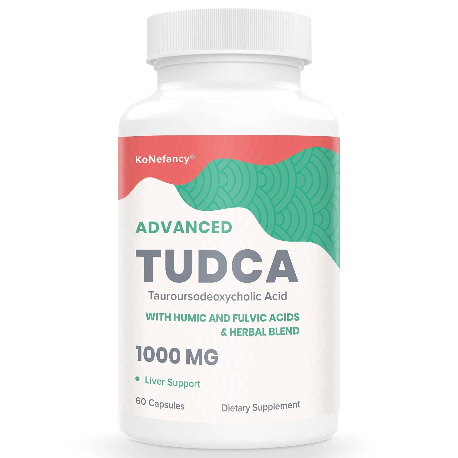 KoNefancy TUDCA Bile Salts with Milk Thistle Liver Supplements,60 Capsules | Liver Detox & Support — White