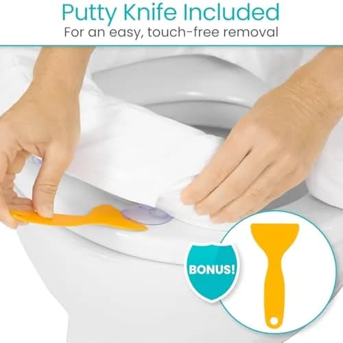 Vive Toilet Seat Cushion with 4" Foam Core - Fits Standard & Elongated Seats | Padded Comfort Riser thumbnail 7