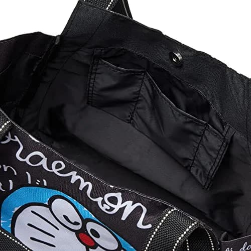I'm DORAEMON Tote Bag Large Capacity | Cartoon Design with Multiple Pockets (One Size) thumbnail 4