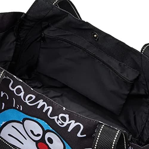 I'm DORAEMON Tote Bag Large Capacity | Cartoon Design with Multiple Pockets (One Size) thumbnail 5