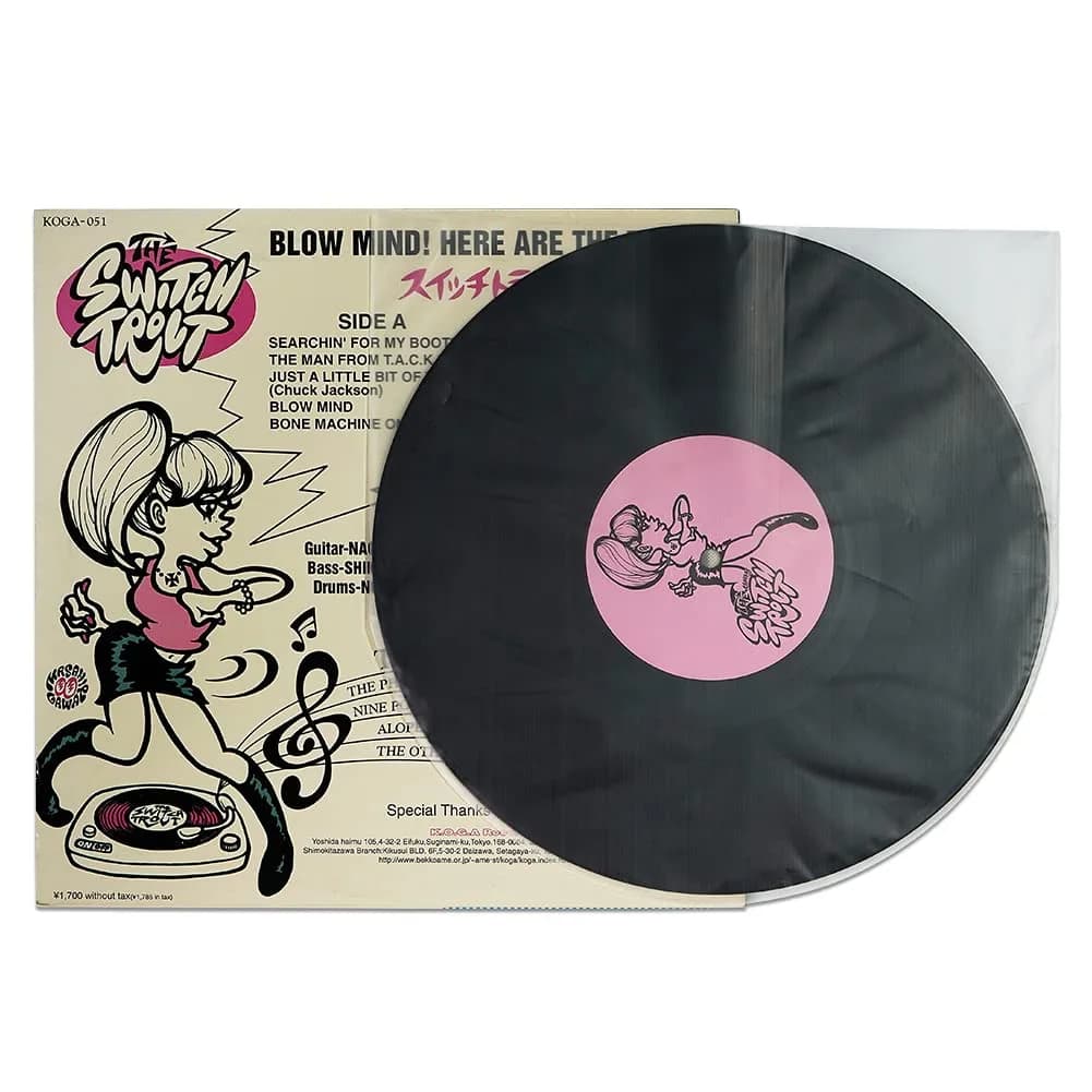 sdroceRyaM 10-Inch Vinyl Record Inner Sleeves Round Bottom Protective Sleeve 50PCS 25.5cm (10.04 x 10.12 inches) - view 8