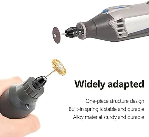 Mellbree Keyless Chuck for Rotary Tools 1/32"-1/8" Shank | Precision Drill Chuck Replacement with Alloy Steel Body thumbnail 5
