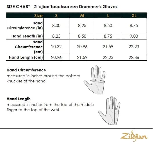 Zildjian Touchscreen Drummers' Gloves Large | Ventilated Lambskin Grip & Tech Compatibility thumbnail 6