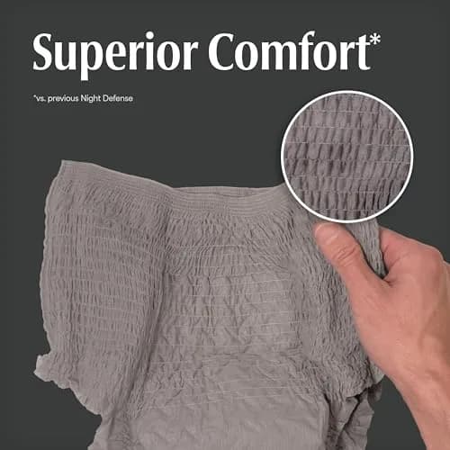 Depend Night Defense Adult Diapers for Men, XL, 12 Count | Maximum Absorbency Overnight Protection thumbnail 5