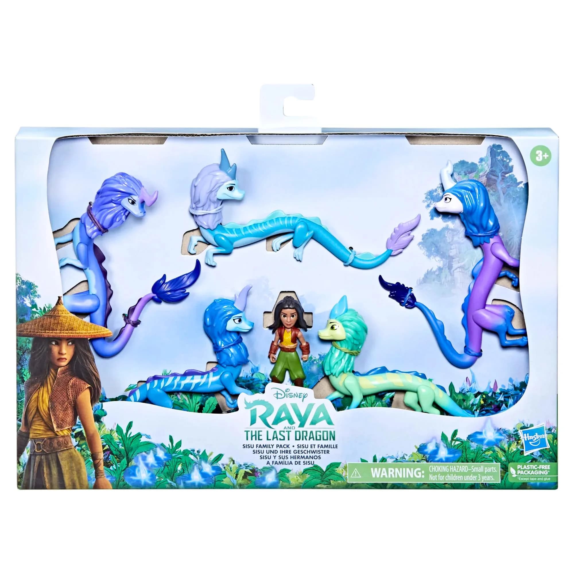 Disney Princess Raya and The Last Dragon Sisu Family Pack | 5 Dragon Toys & Raya Doll for Kids 3+ - main product image