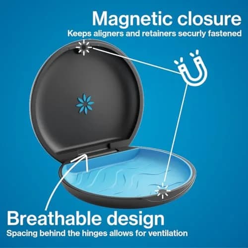 INVISALIGN Bear Retainer Case | Medical-Grade Thermoplastic, Magnetic Closure, Ventilated Design (8.7 x 8.7 x 2.2 Inch) thumbnail 4