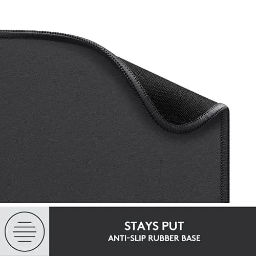 Logitech Studio Series Computer Mouse Pad - Graphite 20 x 23 cm (7.9 x 9.1 in) | Smooth Glide & Spill-Resistant thumbnail 7