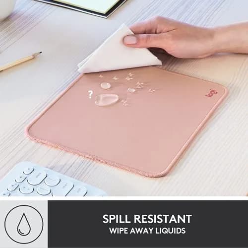 Logitech Studio Series Mouse Pad - Darker Rose, 20cm x 23cm (7.9 x 9.1 in) thumbnail 4