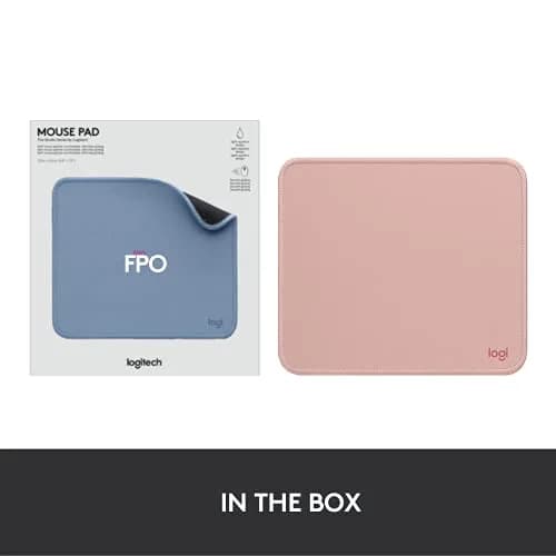Logitech Studio Series Mouse Pad - Darker Rose, 20cm x 23cm (7.9 x 9.1 in) thumbnail 9
