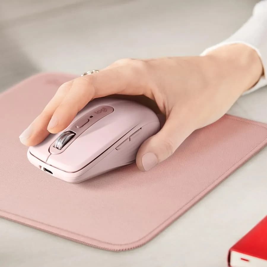 Logitech Studio Series Mouse Pad - Darker Rose 20 x 23 cm (7.9 x 9.1 in) | Smooth Glide & Spill-Resistant - view 2