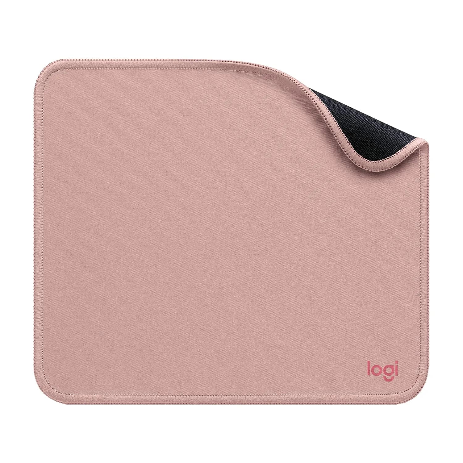 Logitech Studio Series Computer Mouse Pad - Graphite 20 x 23 cm (7.9 x 9.1 in) | Smooth Glide & Spill-Resistant — Darker Rose