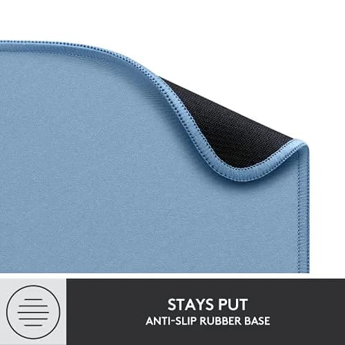 Logitech Studio Series Mouse Pad - Blue Grey 20cm (7.9in) x 23cm (9.1in) | Smooth Glide & Spill-Repellent Surface thumbnail 7
