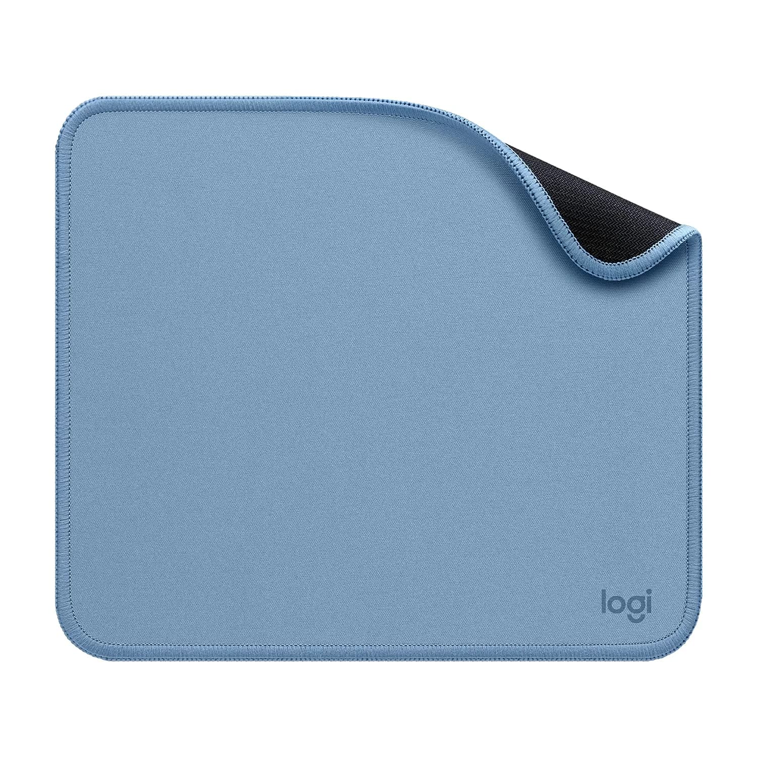 Logitech Studio Series Computer Mouse Pad - Graphite 20 x 23 cm (7.9 x 9.1 in) | Smooth Glide & Spill-Resistant — Blue Grey