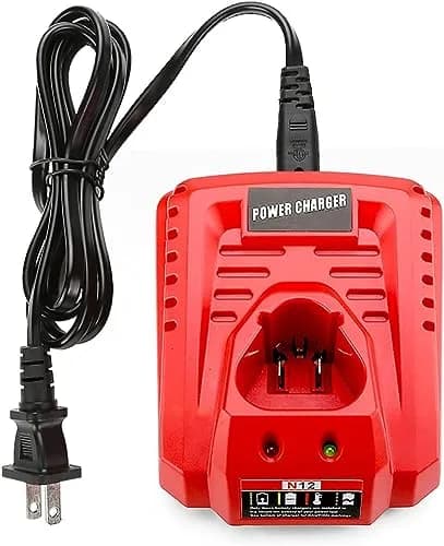 Ahomtikk 12V Single Port Rapid Battery Charger | Fast Charging for Milwaukee 12V Lithium-Ion Batteries (100-240V Input) thumbnail 6