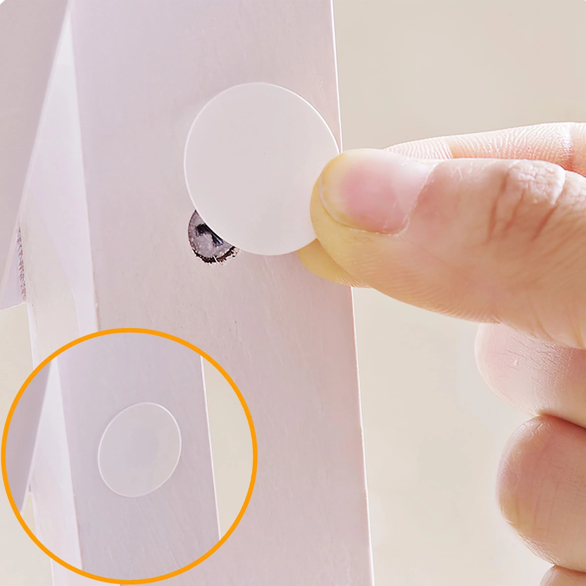 INKNOTE Self-Adhesive Screw Hole Covers Stickers 648 PCS (12 Colors) | PVC Dustproof for Furniture & Walls - view 3