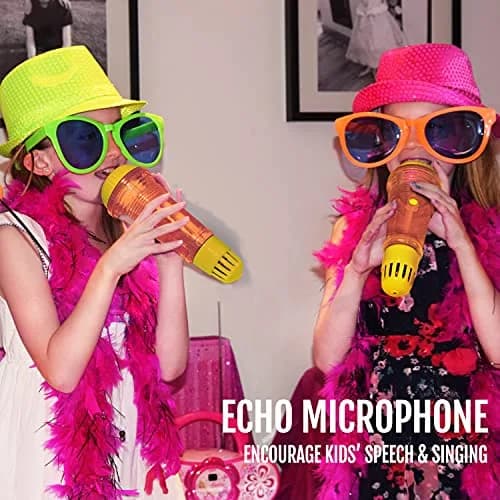 Novelty Place Echo Mic for Kids and Toddlers | Battery-Free Retro Toy for Singing & Speech thumbnail 2