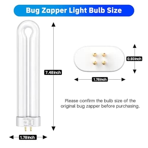 Klahaite Replacement Light Bulb Bug Zapper 15W | Easy to Install & Effective (70-120 chars) thumbnail 8