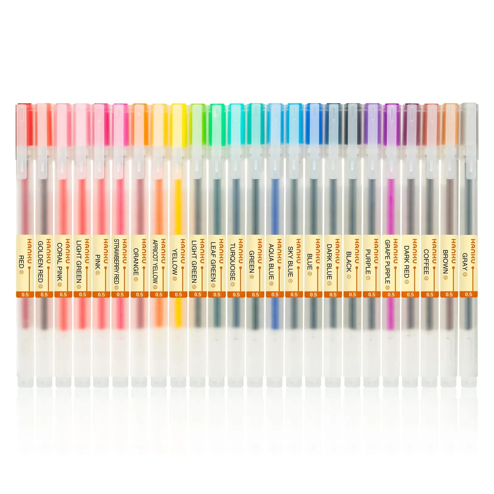 XSG Premium Gel Ink Pens, 24 Assorted Colors, 0.5mm Fine Point | Smooth Writing for Office & School - main product image