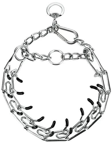 DEYACE Stainless Steel Prong Collar for Dogs with Quick Release Buckle, Adjustable Size (8.5"-10.5" Neck Girth) thumbnail 1
