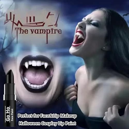 Go Ho Makeup Clown Black Cream-Blendable Stick | Face & Body Paint for SFX, Cosplay, Halloween thumbnail 4