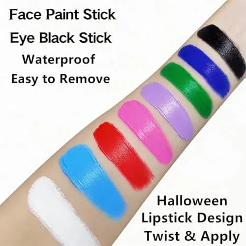 Go Ho Makeup Clown Black Cream-Blendable Stick | Face & Body Paint for SFX, Cosplay, Halloween thumbnail 9