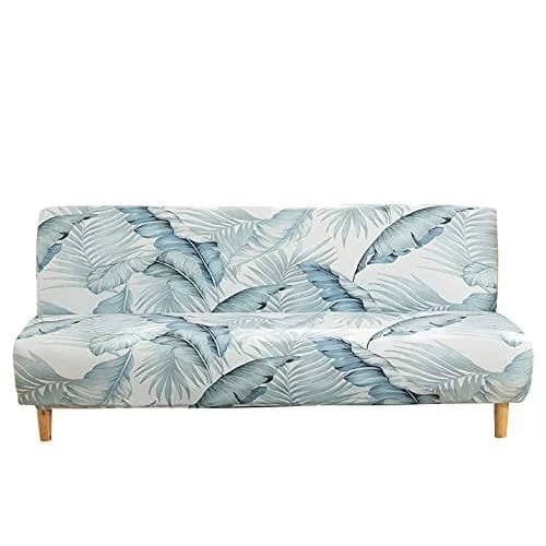 MIFXIN Armless Sofa Cover Light Green Futon Slipcover 180-210 cm (71-82 inch) | Protects Furniture from Spills and Pets thumbnail 1