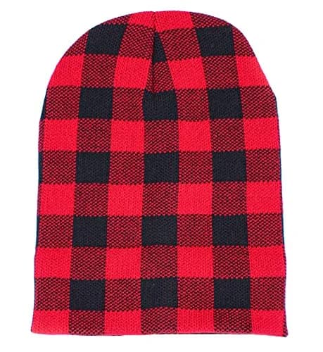 KBETHOS KBW-285 BLK-RED Classic Beanie Hat | Unisex Acrylic Knit for Cold Weather thumbnail 4