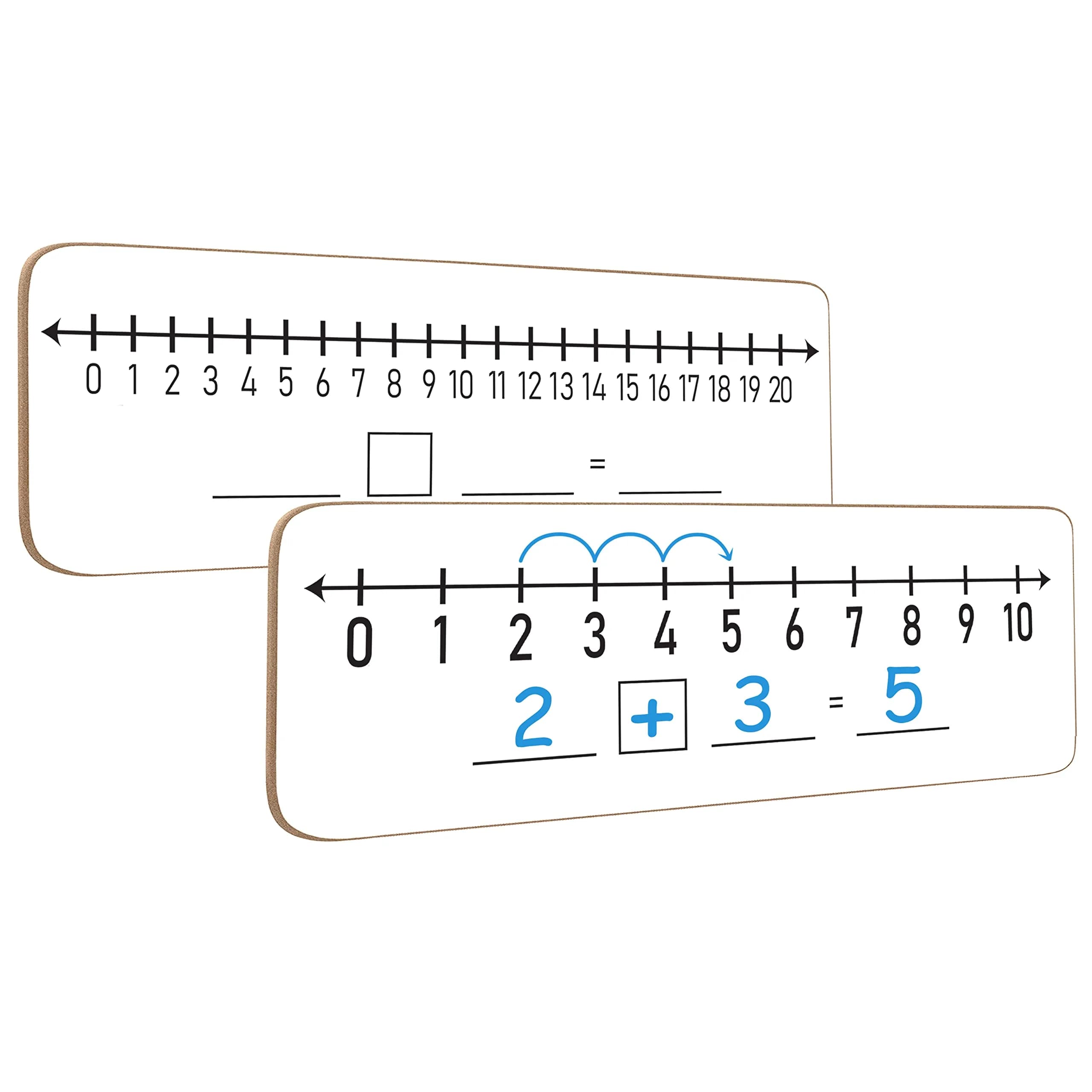 Scribbledo Dry Erase Number Line Board 30.48cm x 10.16cm (12"x4") | Double-Sided Math Practice for Grades 1-2 - main product image