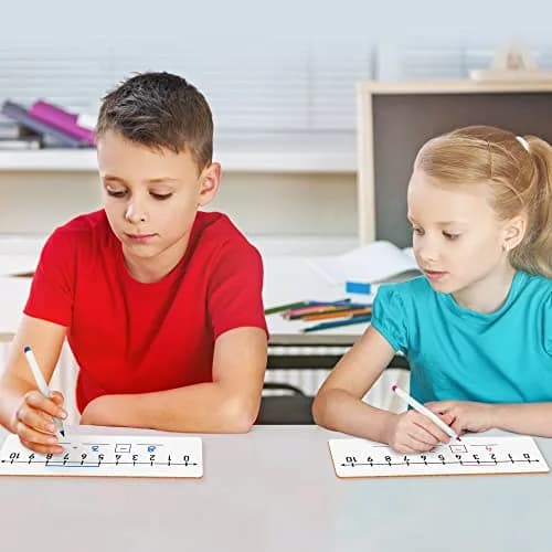 Scribbledo Dry Erase Number Line Board 30.48cm x 10.16cm (12"x4") | Double-Sided Math Practice for Grades 1-2 thumbnail 9