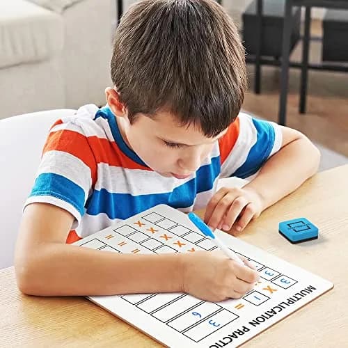 Scribbledo Multiplication Chart Dry Erase Boards 9x12 Inch (22.86cm x 30.48cm), 5 Pack with Erasers | Reusable Math Practice for Grades 3-5 thumbnail 7