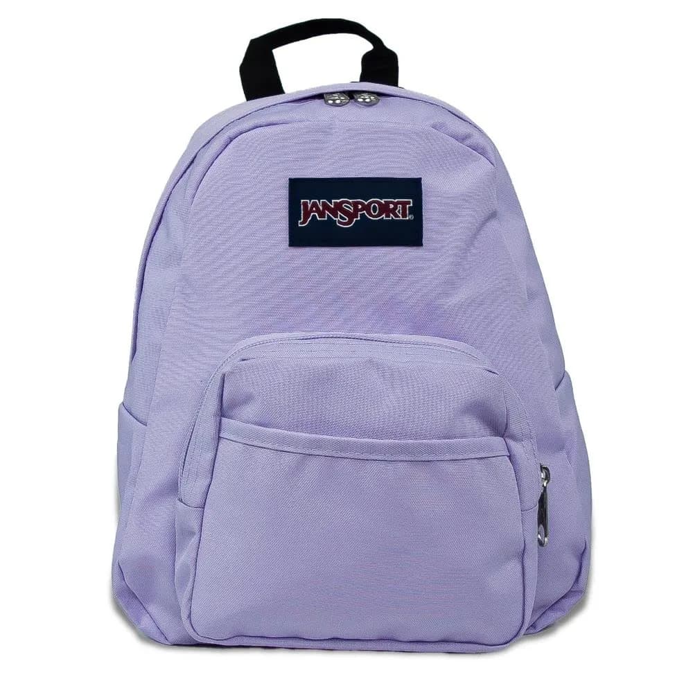 JanSport Half Pint Mini Backpack 10.2 L | Durable Black Bag with Adjustable Straps — Pastel Lilac