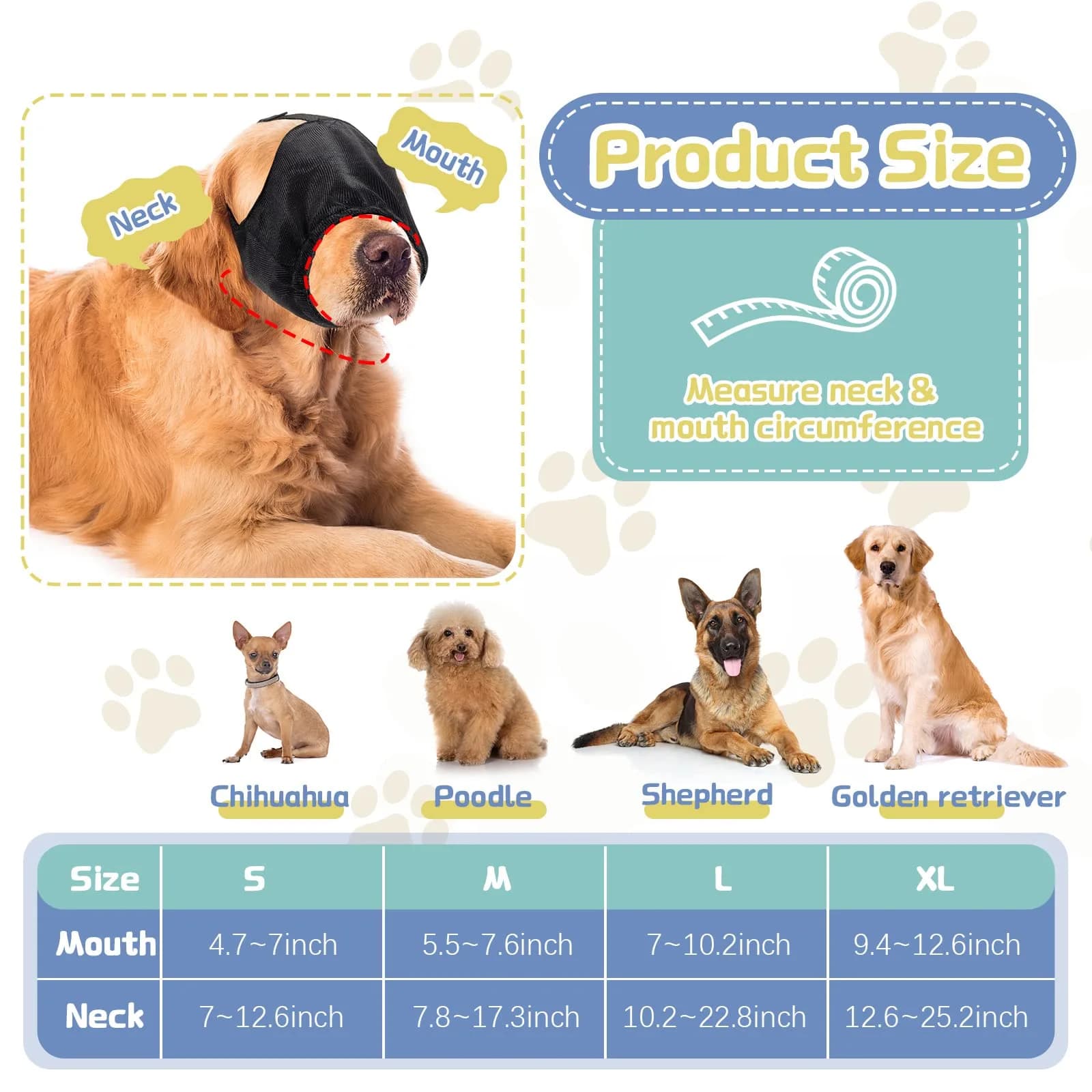 Xuniea Dog Calming Cap Blindfold Shading for Anxiety Relief, X-Large - view 2
