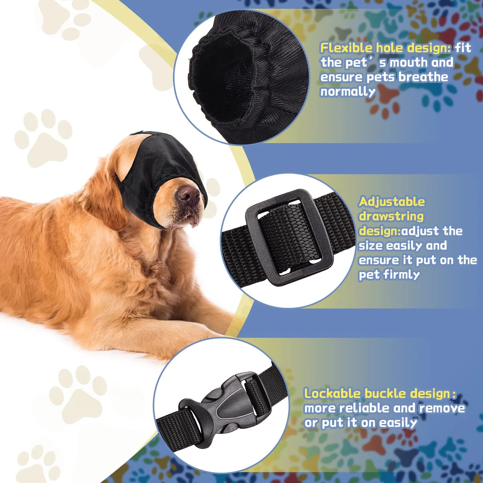 Xuniea Dog Calming Cap Blindfold Shading for Anxiety Relief, X-Large - view 4