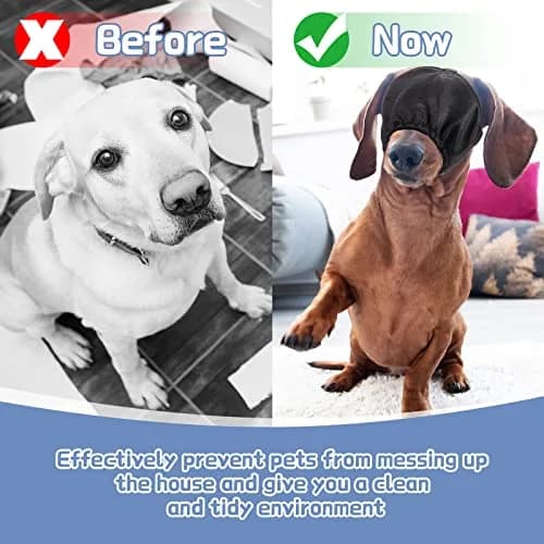 Xuniea Dog Calming Cap Blindfold Shading Medium | Anxiety Eye Cover for Dogs thumbnail 7