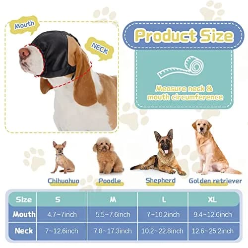 Xuniea Dog Calming Cap Blindfold Shading Medium | Anxiety Eye Cover for Dogs thumbnail 2