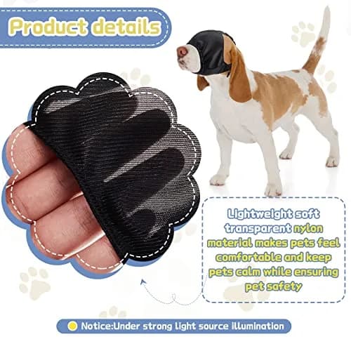 Xuniea Dog Calming Cap Blindfold Shading Medium | Anxiety Eye Cover for Dogs thumbnail 3